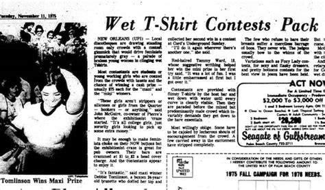 whats a wet tshirt contest|The Short, Sexist History of the Wet T.